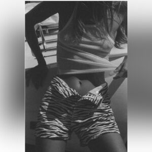 Zara size 4 animal print shorts